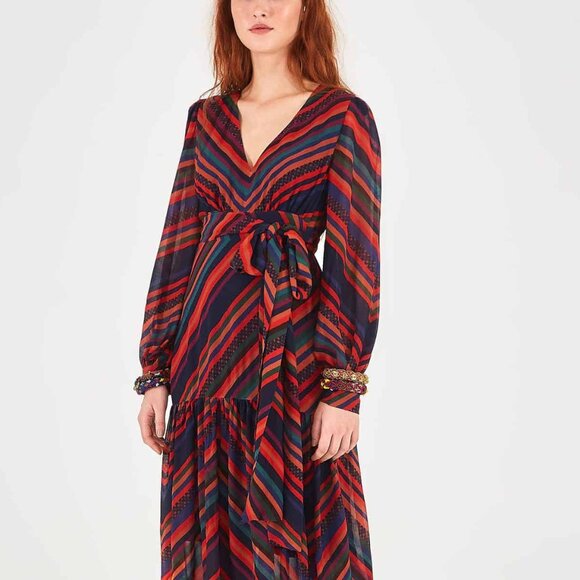 Farm Rio Sunset Strip Midi Size Small - Picture 1 of 12